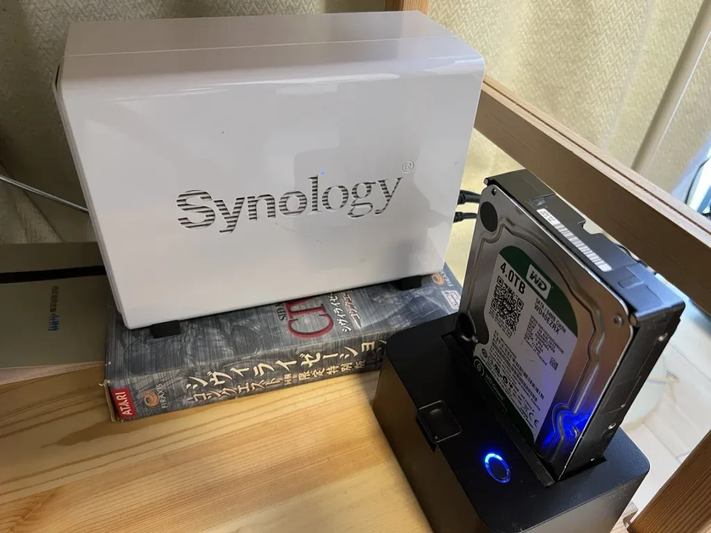 Synology NASとバックアップHDD