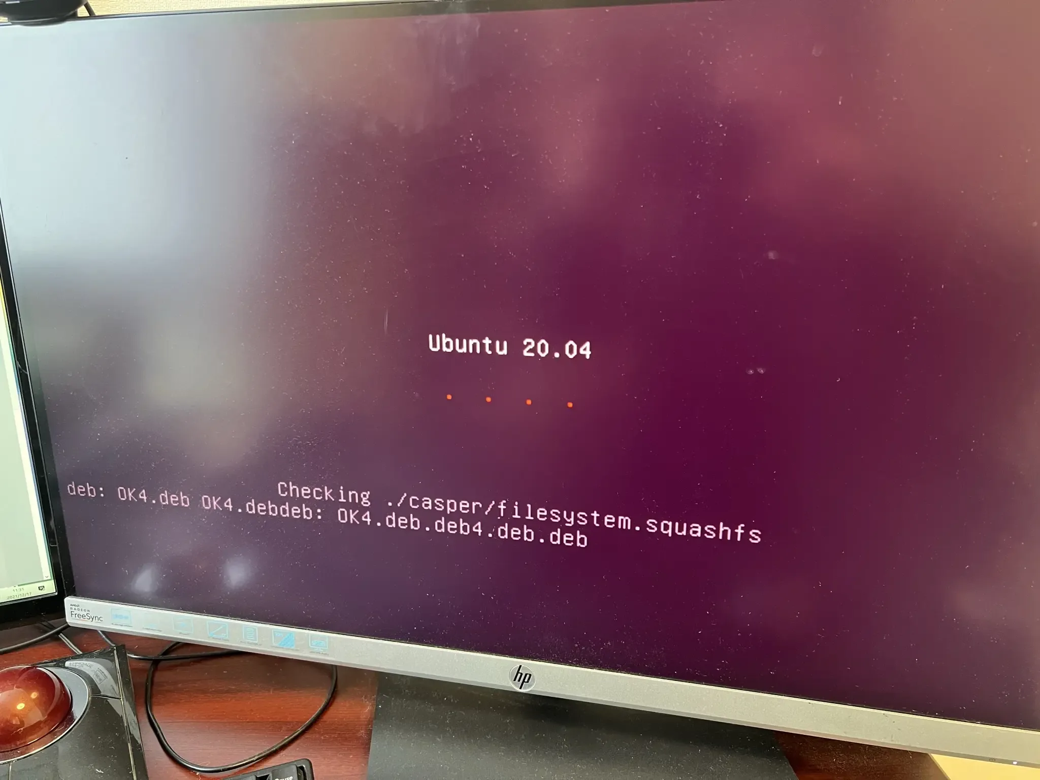 Live USBでUbuntuを起動
